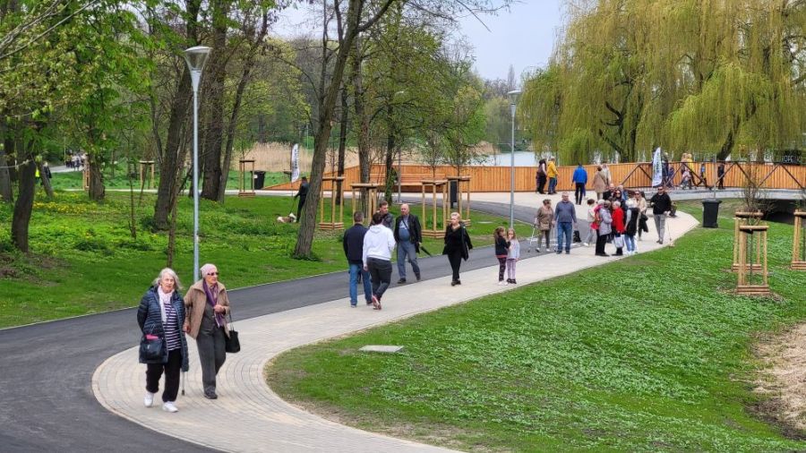 Otwarcie Parku Piastowskiego wokół Jeziora Jelonek po rewitalizacji 2023